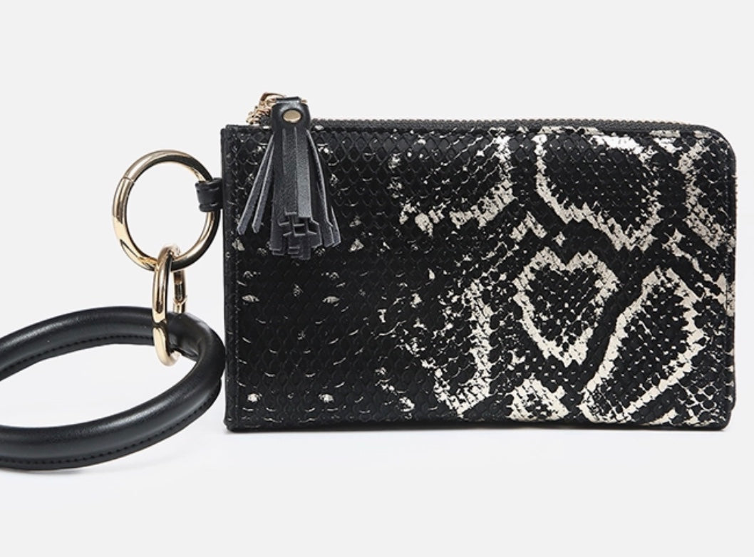 Liv Snake Bangle Wristlet/Wallet