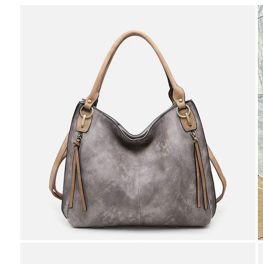 Connar Distressed Side Pocket Tote