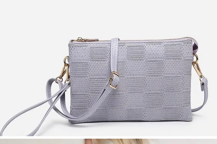 Izzy Large Checker Crossbody