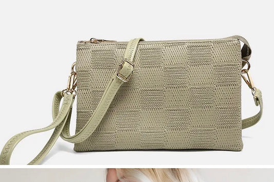 Izzy Large Checker Crossbody