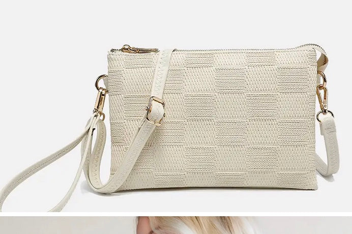 Izzy Large Checker Crossbody