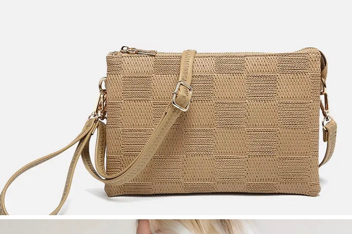 Izzy Large Checker Crossbody
