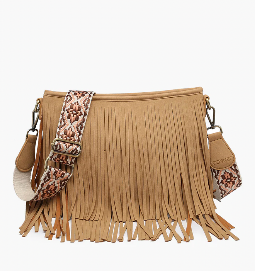 Sadie Suede Fringe Crossbody