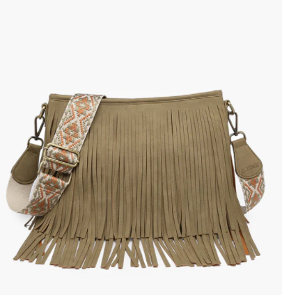 Sadie Suede Fringe Crossbody