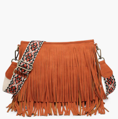 Sadie Suede Fringe Crossbody