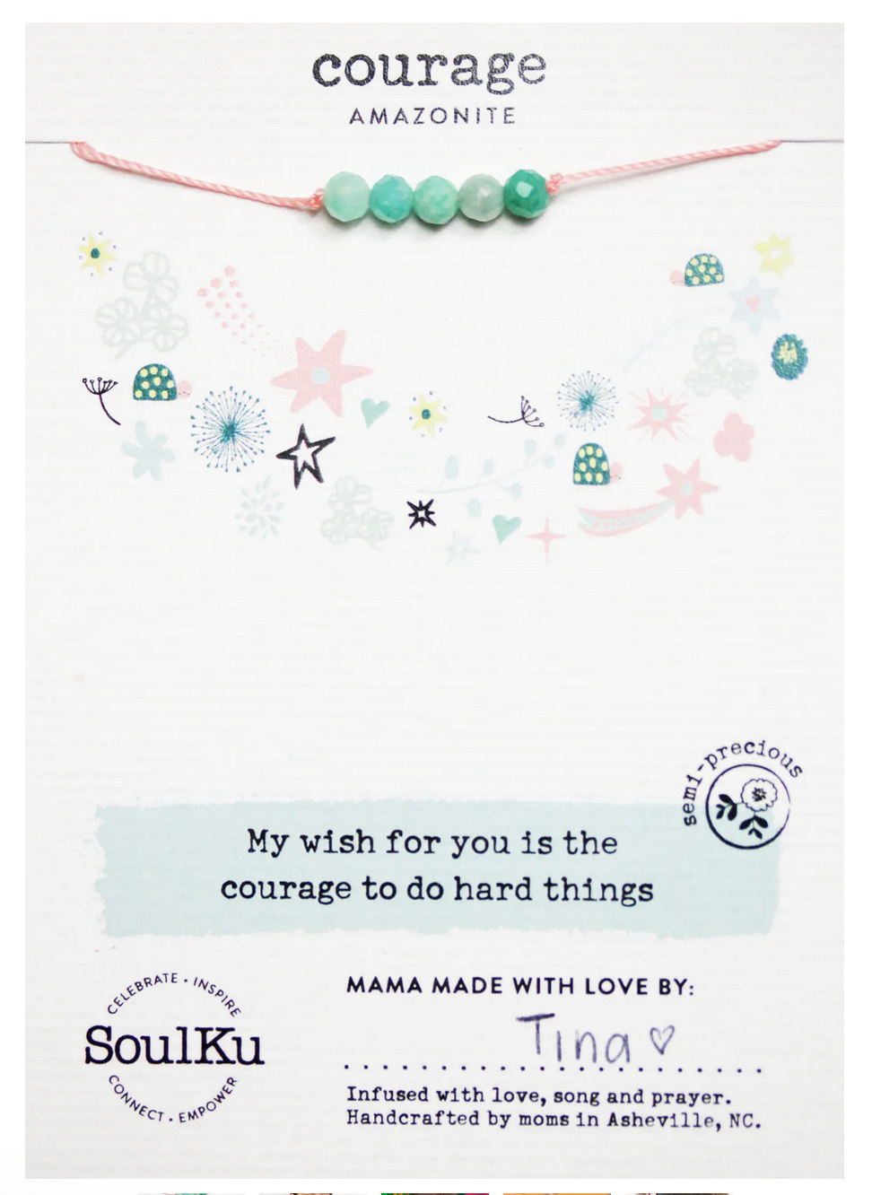 Courage  - Amazonite Kids Necklace