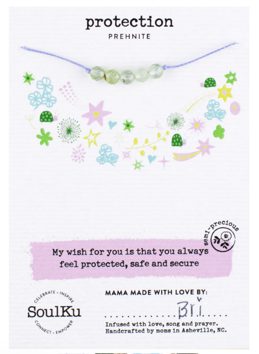 Protection - Prehnite Kids Necklace