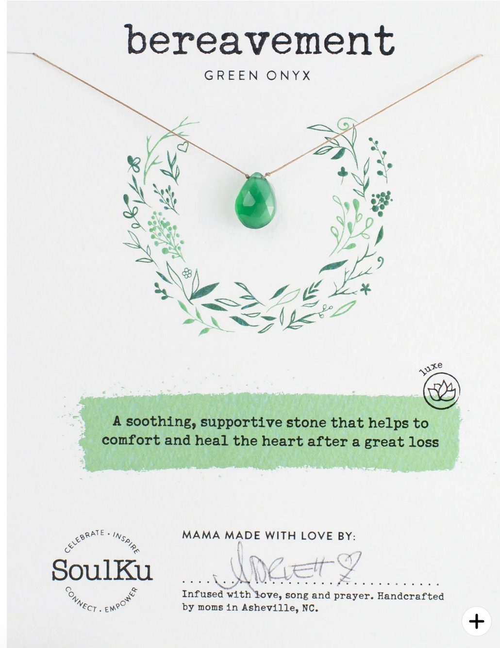 Bereavement - Green Onyx Necklace