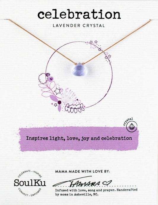 Celebration - Lavender Crystal Necklace