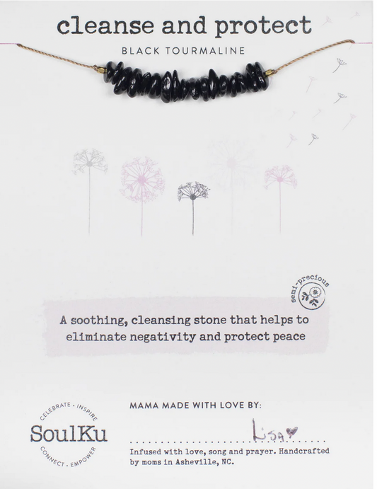 Cleanse and Protect - Black Tourmaline Necklace