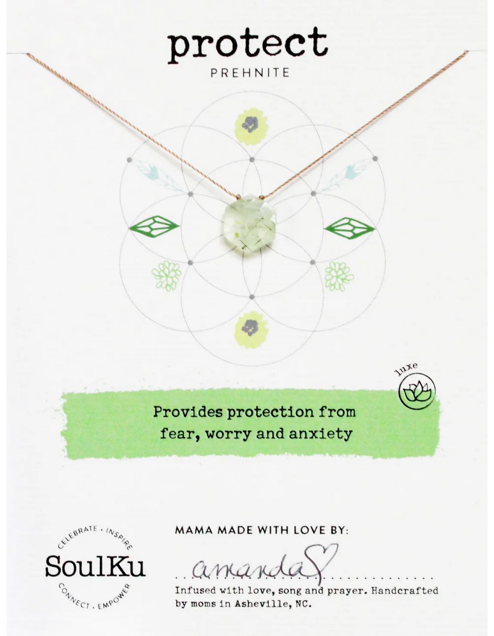 Protect - Prehnite Necklace