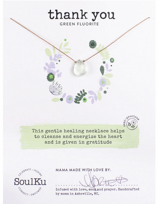 Thank You - Fluorite Necklace