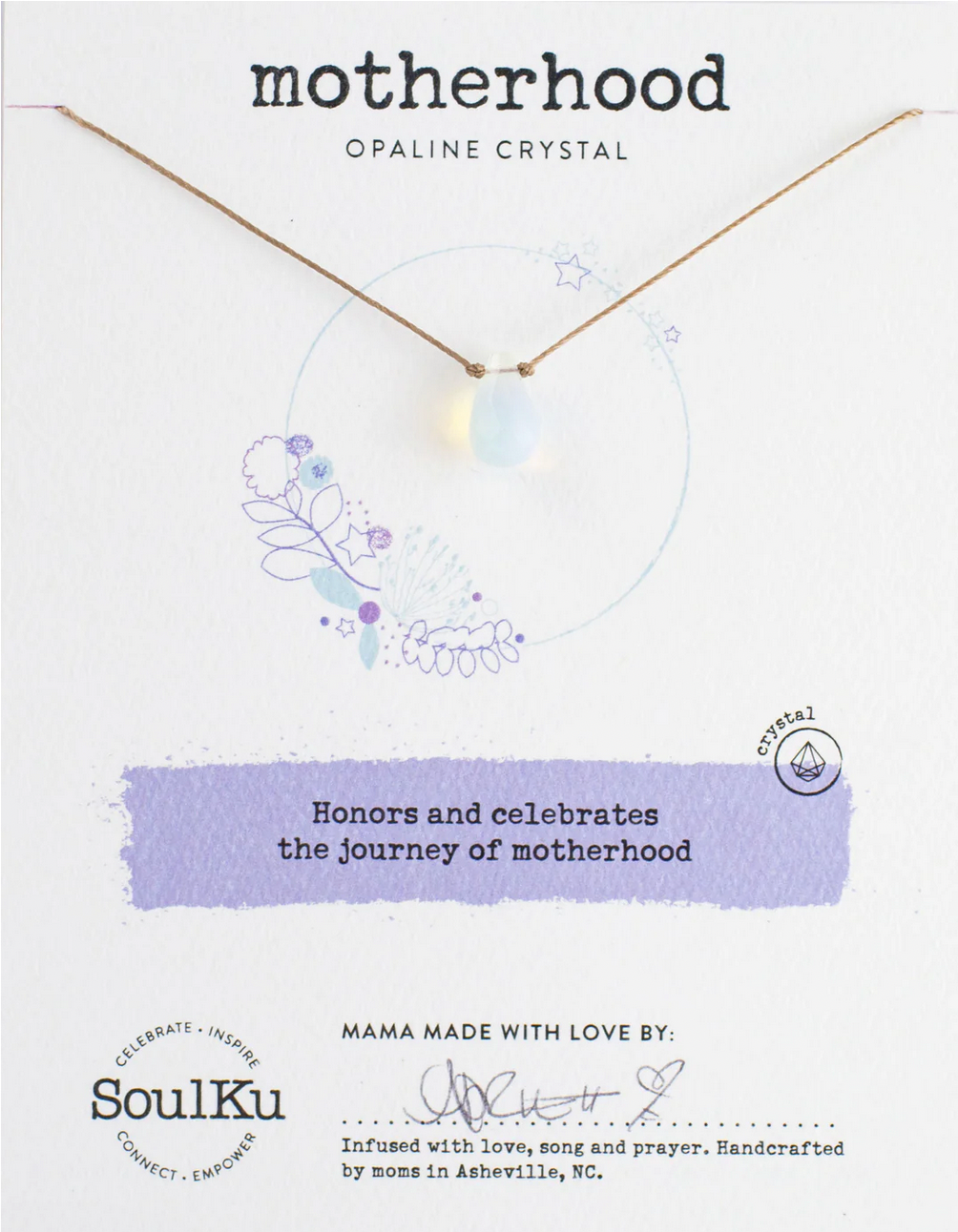 Opaline crystal - motherhood - necklace