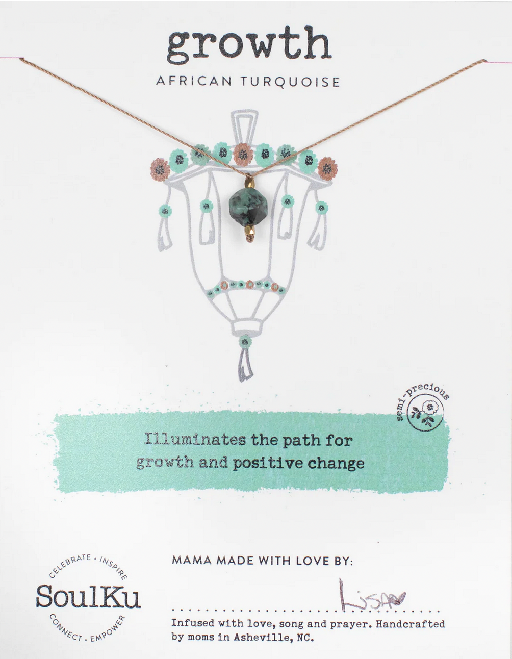 Growth - African Turquoise Necklace