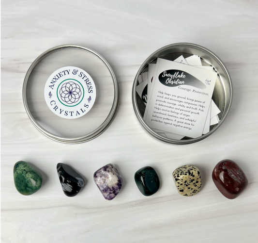 Anxiety & stress crystal set blooming light