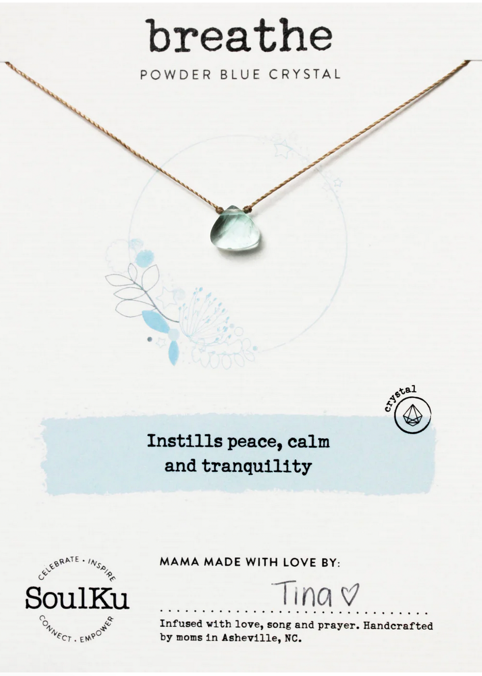 Breathe - Powder Blue Soul Shine Necklace