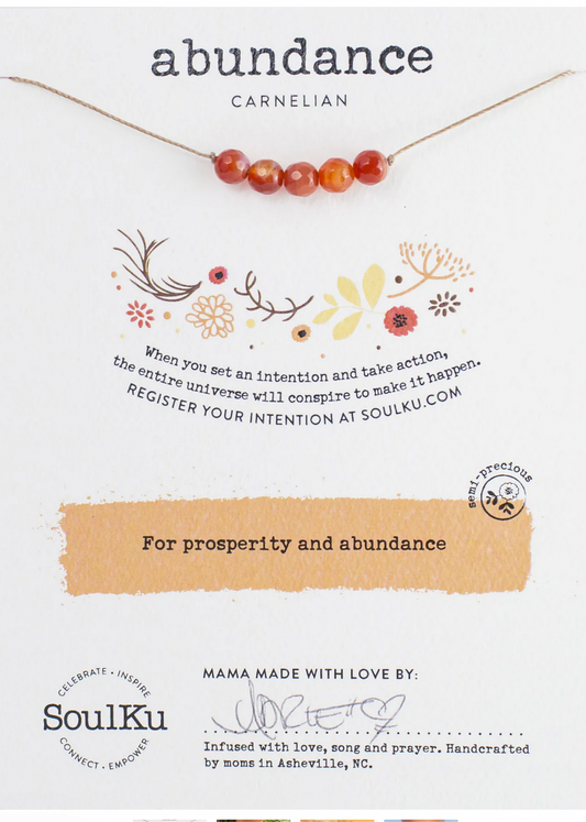 Abundance - Carnelian Intention Necklace