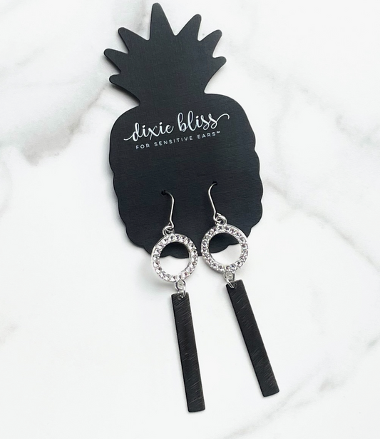 Midnight sparkle earrings