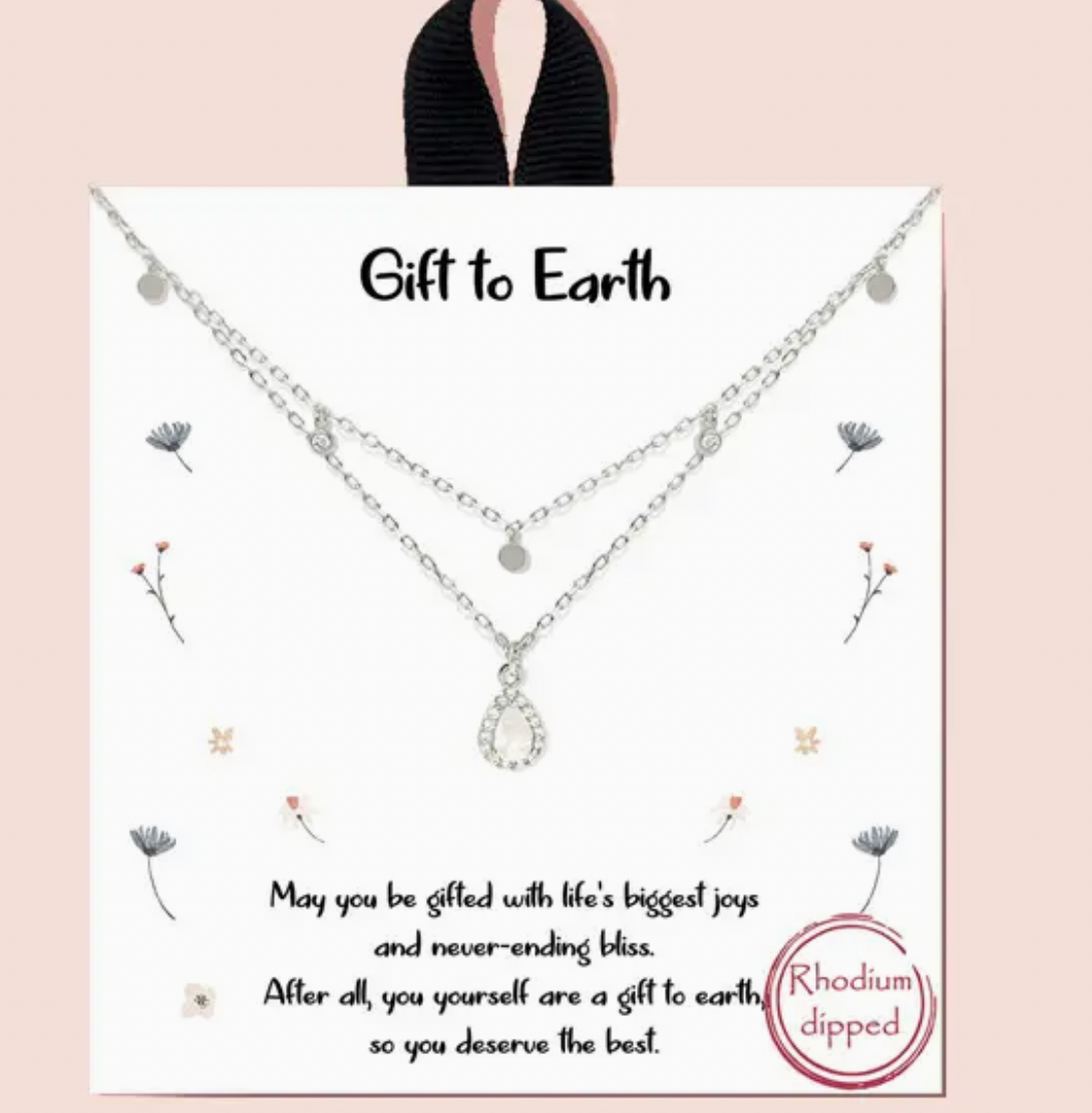 Gift to Earth Silver Necklace