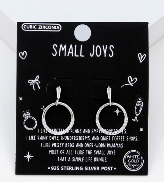 Small Joys Silver Earrings