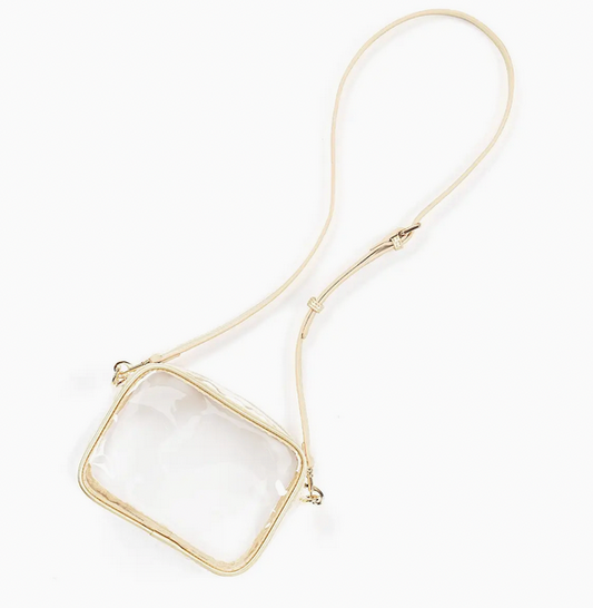 Gold Clear Blair Purse