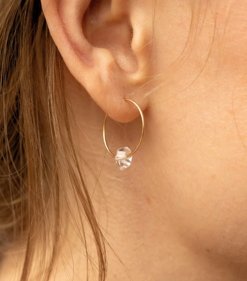 Tranquility - Herkimer Diamond Earring