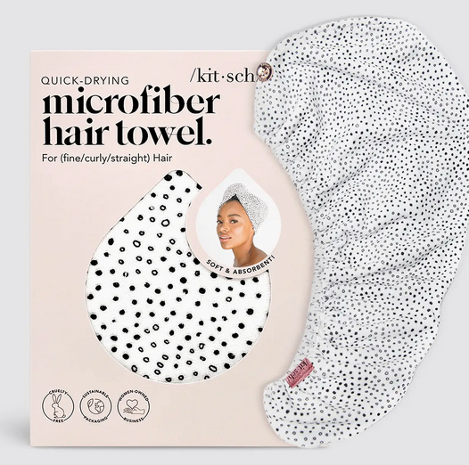 Quick Dry Hair Towel Micro Dot