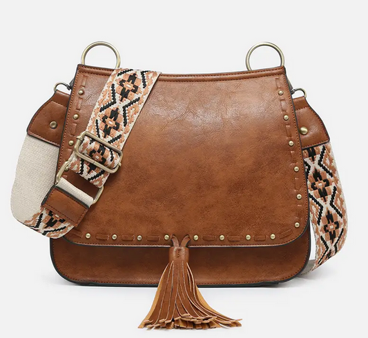 Bailey Crossbody with Print Contrast Strap